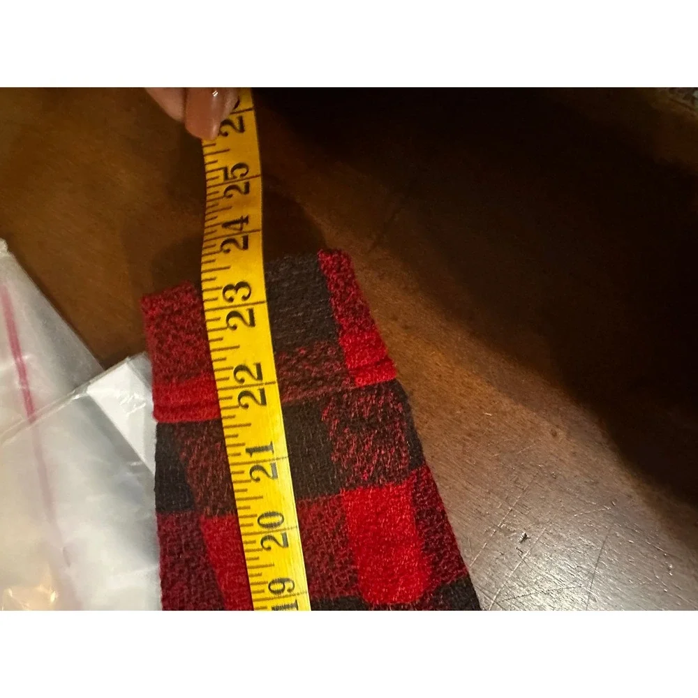 Talbots Collection Red Black Buffalo Plaid Cropped Wool Blend Blazer Jacket SZ 6